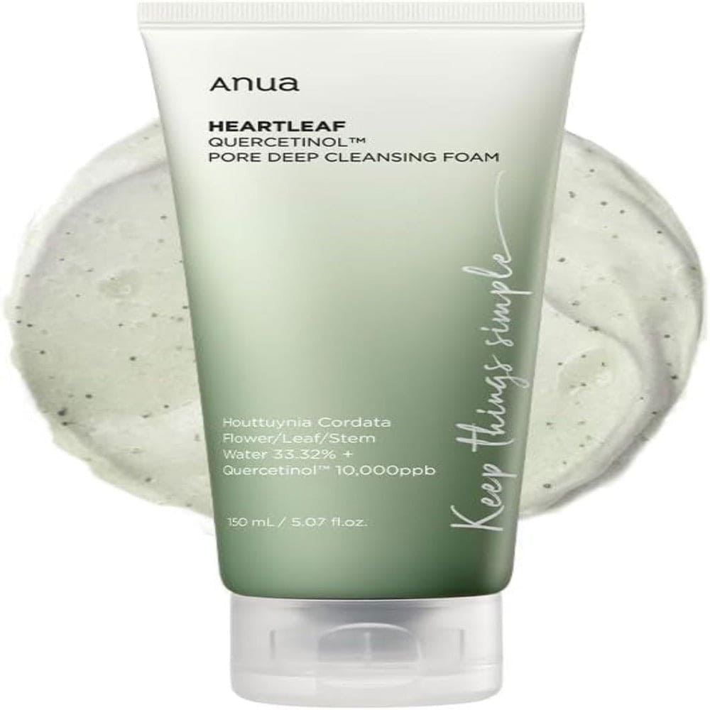 ANUA Heartleaf Quercetinol Pore Deep Cleansing Foam - THE BEAUTY HEAVEN