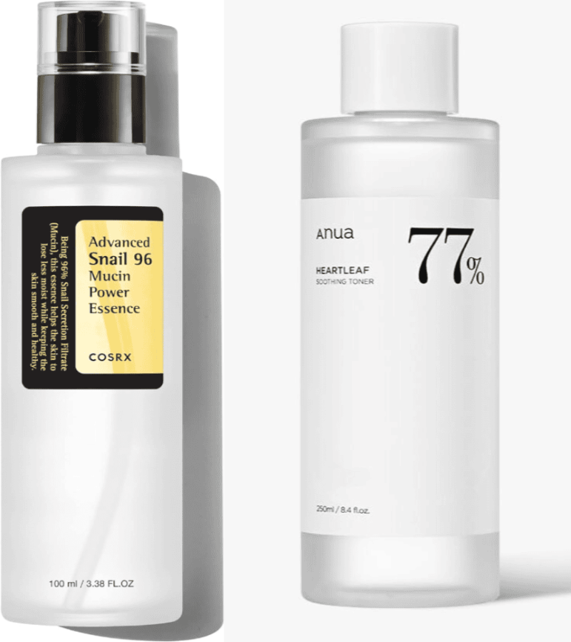Anua Heartleaf Toner & COSRX Snail Essence - THE BEAUTY HEAVEN