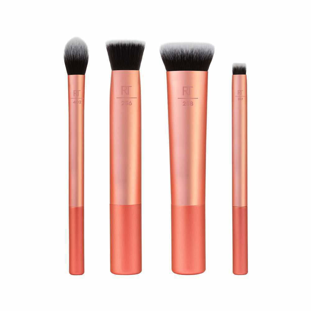 Real Techniques Face Base Makeup Brush Set - 4 Count - THE BEAUTY HEAVEN