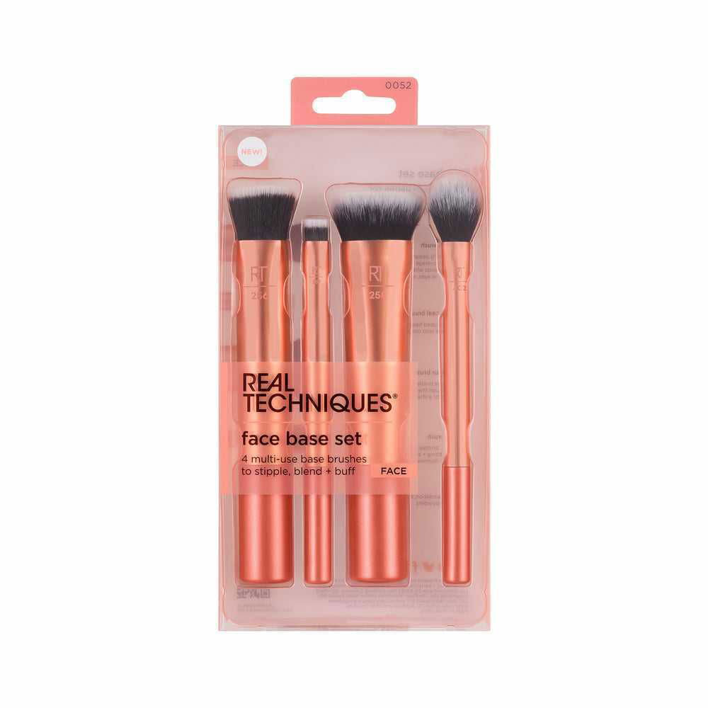 Real Techniques Face Base Makeup Brush Set - 4 Count - THE BEAUTY HEAVEN