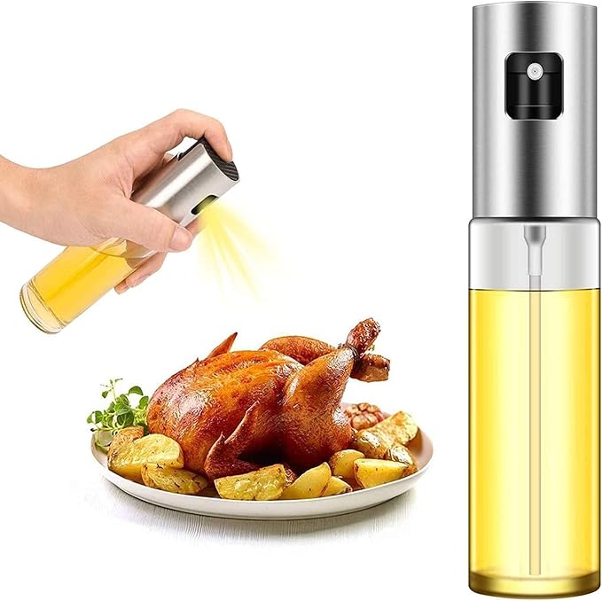 Oil Spray Bottle stainless steel cap