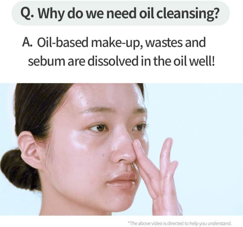 ANUA Heartleaf Pore Control Cleansing Oil Korean Facial Cleanser, Daily Makeup Blackheads Removal 6.76 fl oz(200ml) - THE BEAUTY HEAVEN
