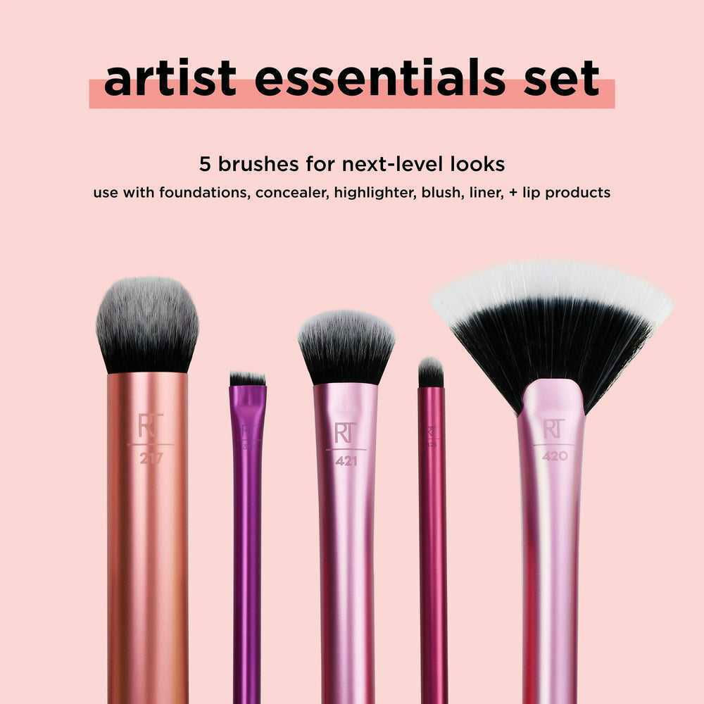 Real Techniques Artist Essentials Makeup Brush Set - THE BEAUTY HEAVEN