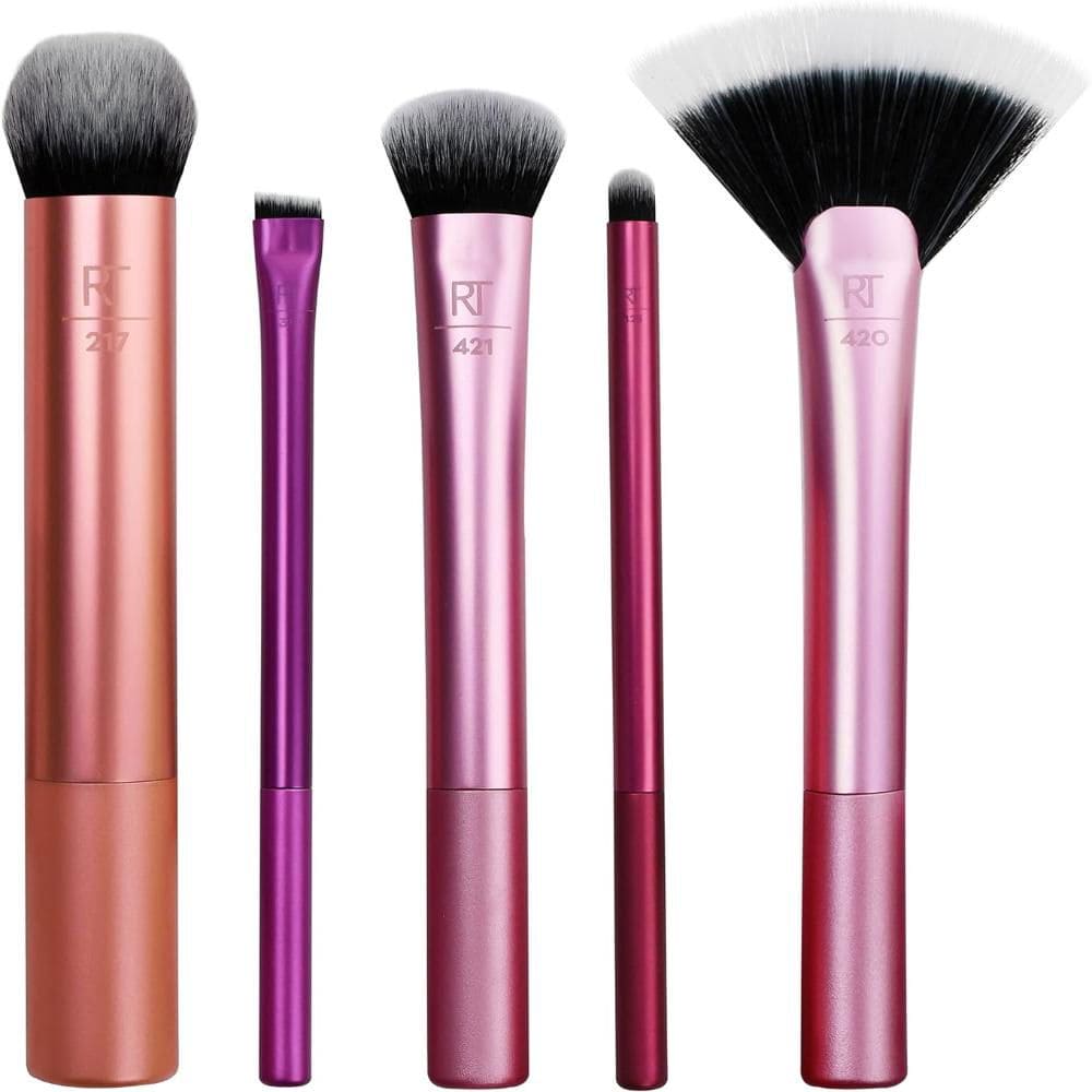 Real Techniques Brush set pack of 3 flawless brush with 2 blenders - THE BEAUTY HEAVEN