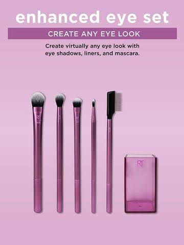 Real Techniques Enchanced Eye Makeup Brush Set - THE BEAUTY HEAVEN