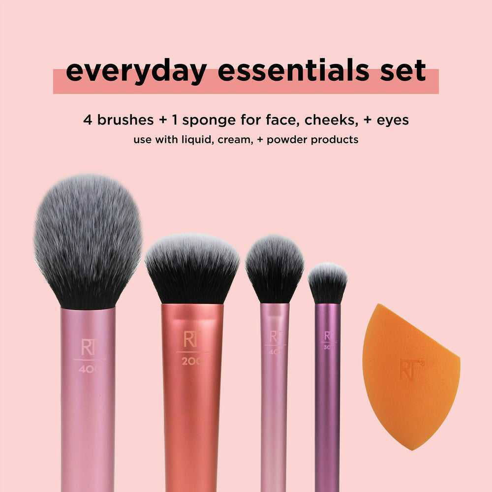 Real Techniques Everyday Essential Makeup Brush Set - THE BEAUTY HEAVEN