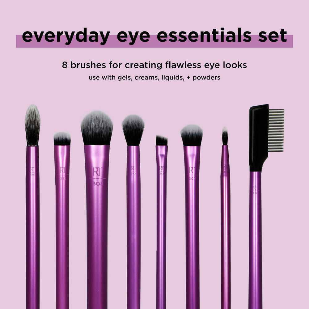 Real Techniques Everyday Eye Essential Makeup Brush Set - THE BEAUTY HEAVEN