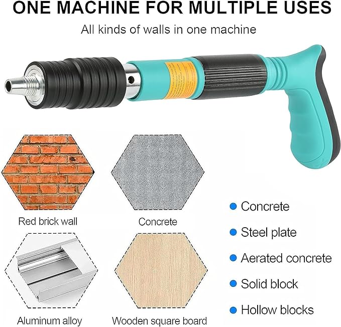 Manual Steel Nail Gun Tool Heavy duty Impact for wood & Wall Repairs